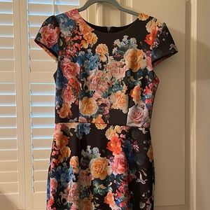 WOW! Gorgeous Betsey Johnson knee-length sheath dress w/cap sleeves size 6 EUC